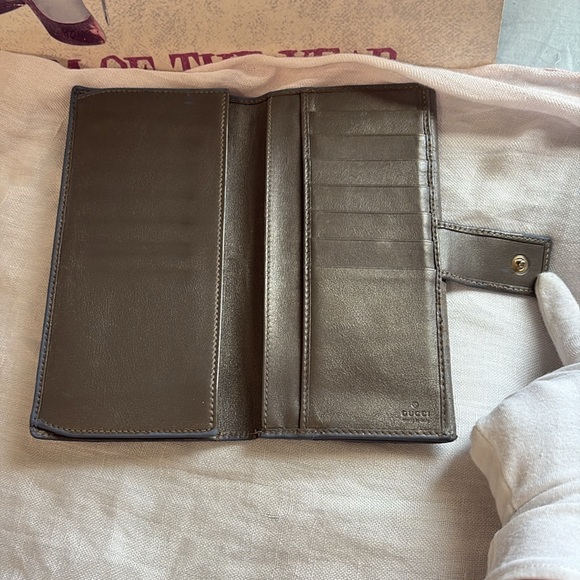 Gucci Guccissima gray leather Wallet - Picture 9 of 10